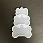 Molde de silicona HUESITO TRIPLE, placas identificación perros.  - Miniatura 1