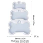 Molde de silicona HUESITO TRIPLE, placas identificación perros.  - Miniatura 2