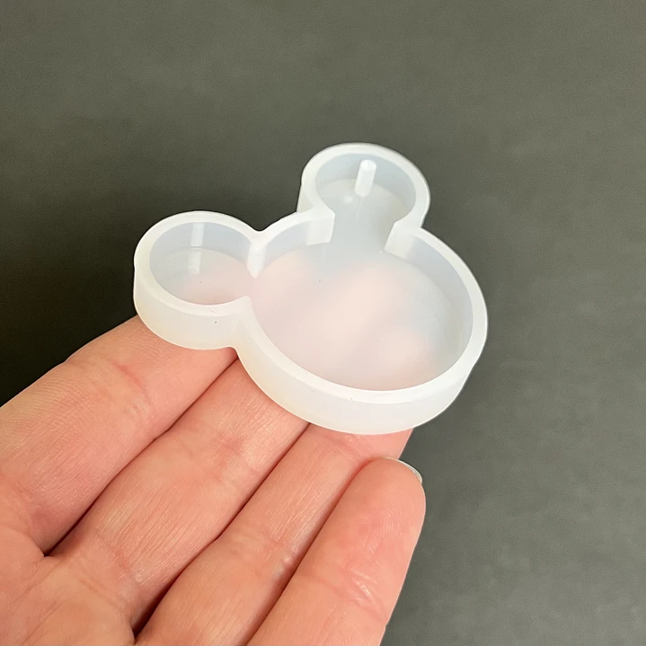 Molde de silicona llavero Mickey Mouse, 3,3cm. 3