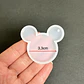 Molde de silicona llavero Mickey Mouse, 3,3cm. - Miniatura 2