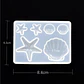 Molde de silicona mini dijes marinos, estrellas, conchas. - Miniatura 3