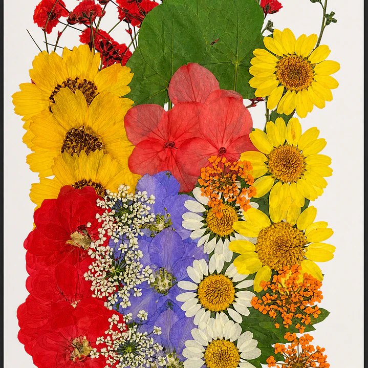 Flores naturales prensadas #07, TONOS MIXTOS 2 1
