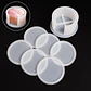 Juego de moldes posavasos CIRCULARES + contenedor, 7 piezas - Miniatura 1