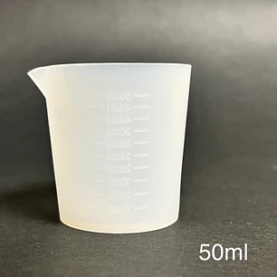 Vaso/taza mezcladora milimetrado de silicona 50ml