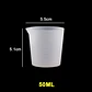 Vaso/taza mezcladora milimetrado de silicona 50ml - Miniatura 3