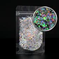 Shunky glitter grueso SILVER FUN, 10g, holográfico. - Miniatura 1