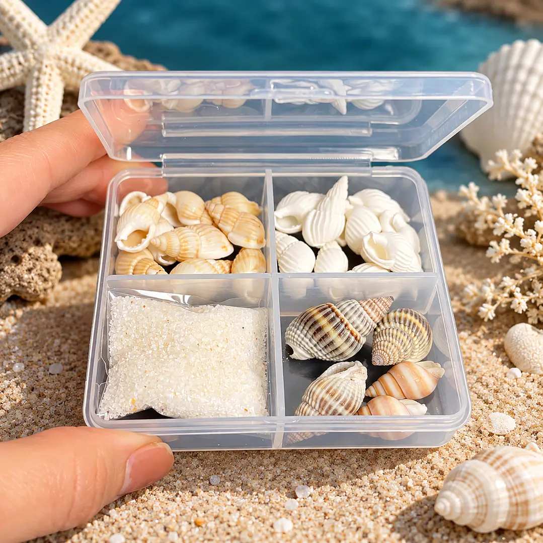 Mini set marino conchas + arena blanca  1