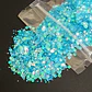 Shunky glitter iridiscente grueso, 15g, TURQUESA reflejos verde.  - Miniatura 1