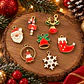 Abalorios/dijes metálicos Navidad, 7pcs mixtas al azar. - Miniatura 1