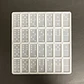 Molde de silicona dominó tradicional, 28pcs. Puntas redondeadas.  - Miniatura 1