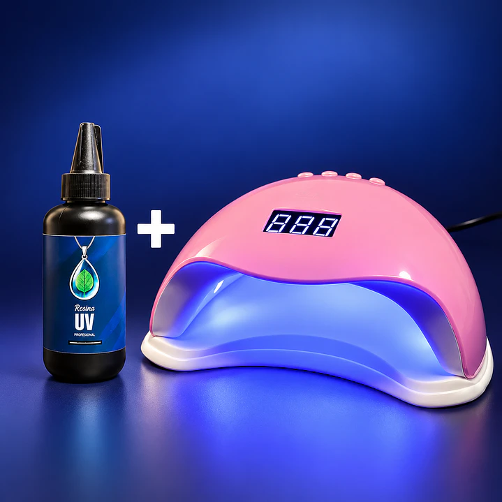 Pack Resina UV 100g + lámpara UV 48W SUN5 1