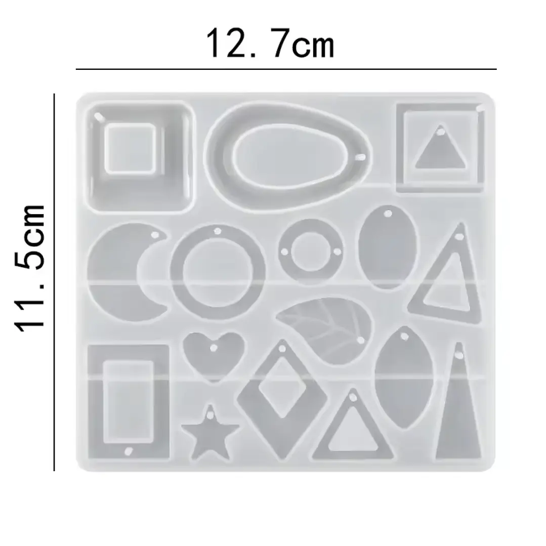 Molde de silicona multiforma colgantes/llaveros 2