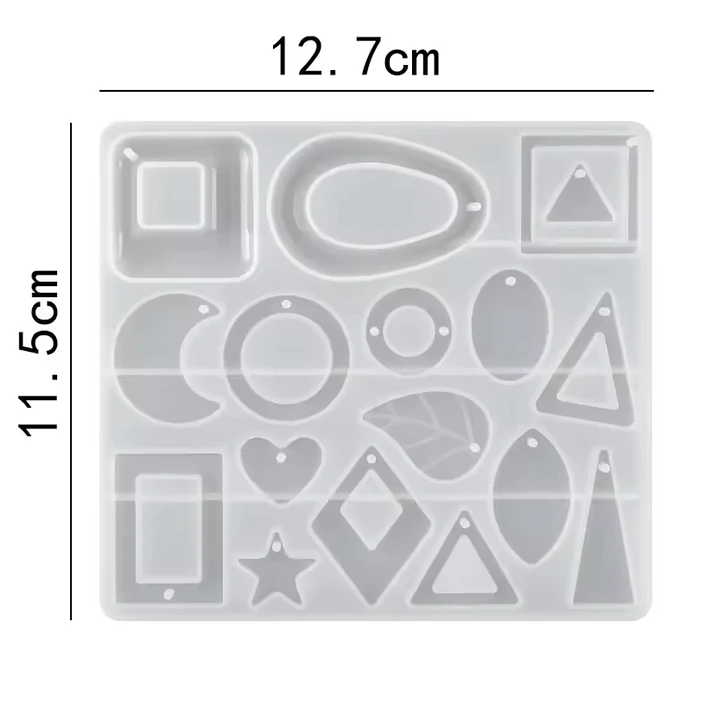 Molde de silicona multiforma colgantes/llaveros 2