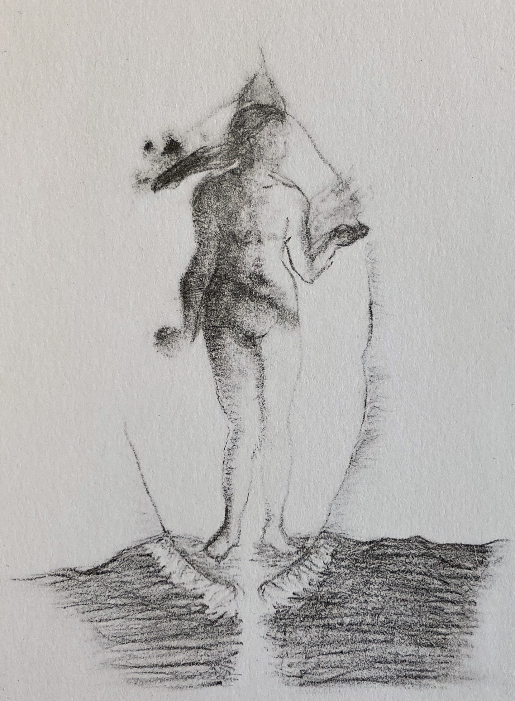Mujer desapareciendo