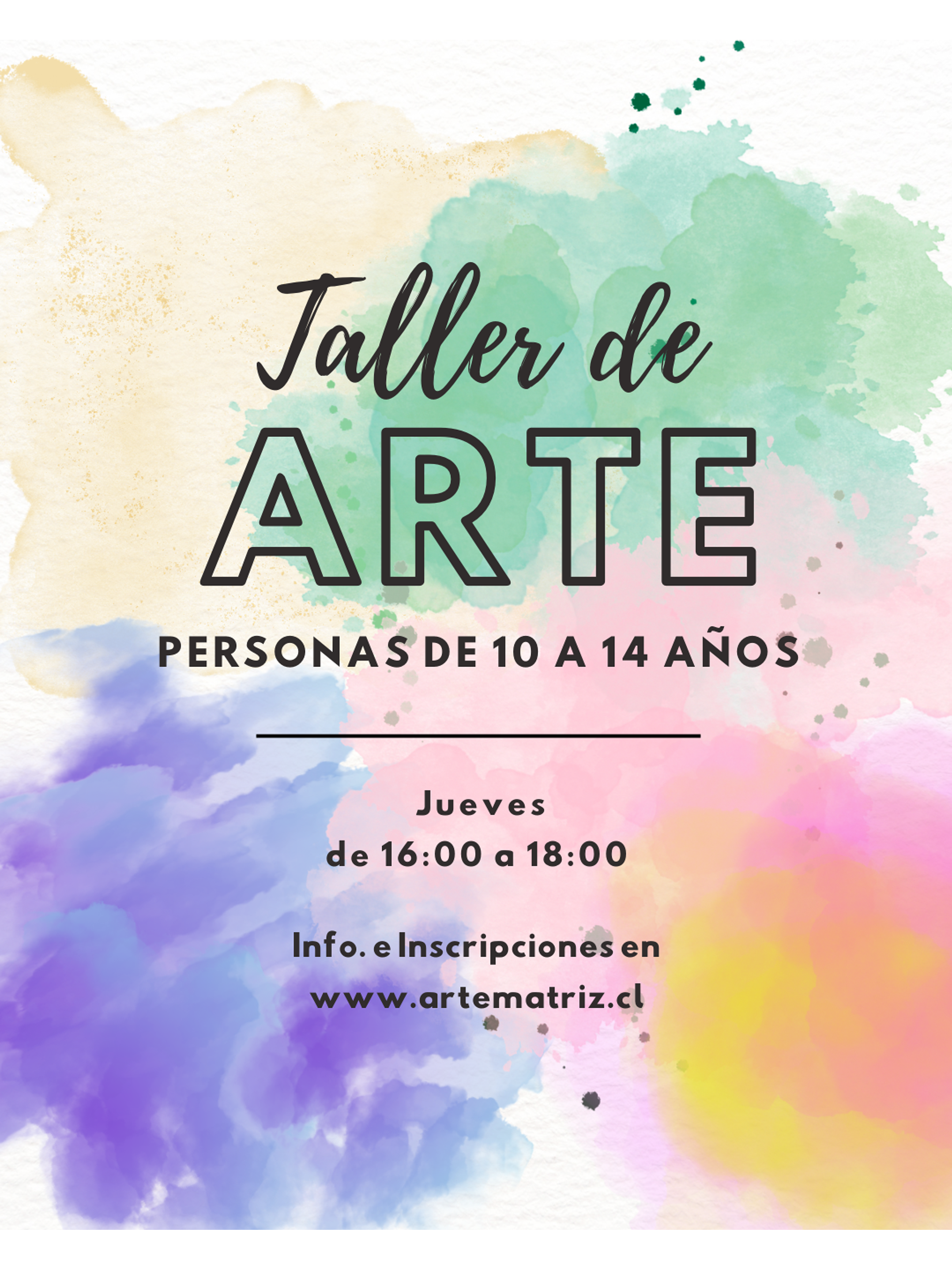 Taller de Arte, 10 a 14 años! 1