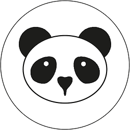Juego de Sello + Mango de madera (24 mm) - Panda