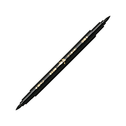 Brush Pen ‘Souhitsu’ Doble punta - Gris y Negro