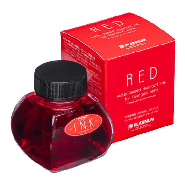 Tinta de botella de pluma estilográfica - Roja