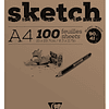Sketch anillado pad 100 - (3 tamaños)
