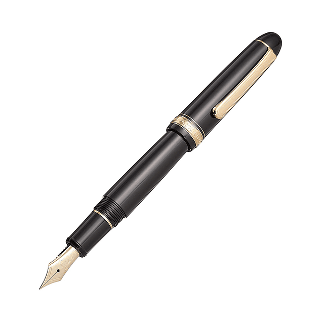 Platinum #3776 Century Fountain Pen - Black/Gold