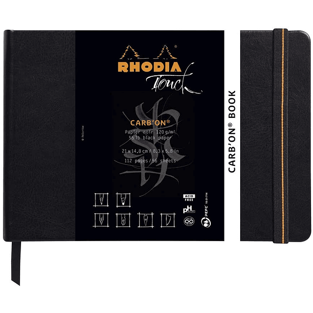 Rhodia Touch "Carb'On Book" (3 tamaños)
