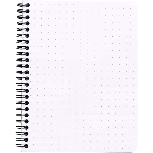Cuaderno Doble Espiral - 16 x 21 cm - (Blanco)