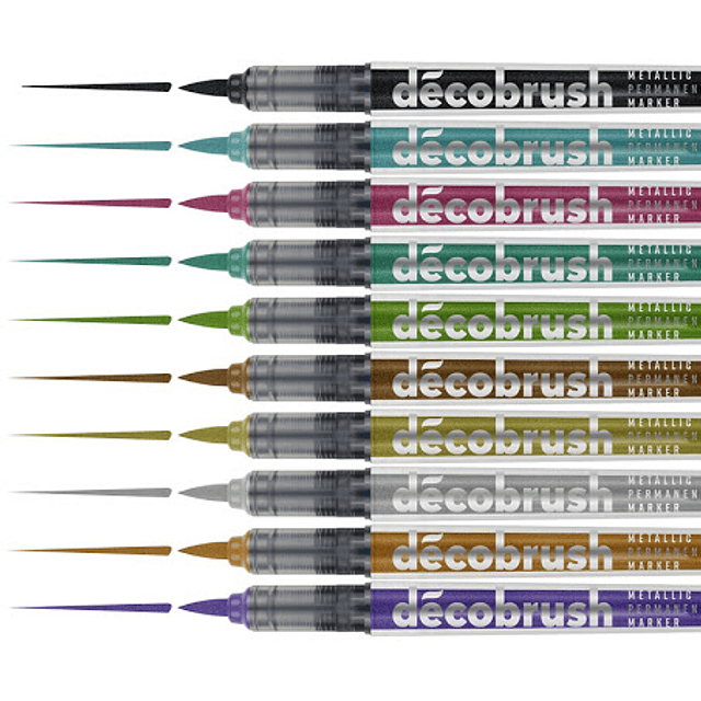 DecoBrush Metallic | 10 colores individuales