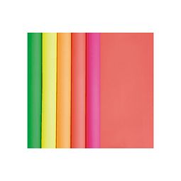 Papel de regalo - 5 m x 0.35 m Colores Fluor