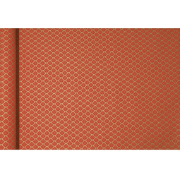 Rollo de papel de regalo Kraft - Flores Rojas 5 m x 0,35 m