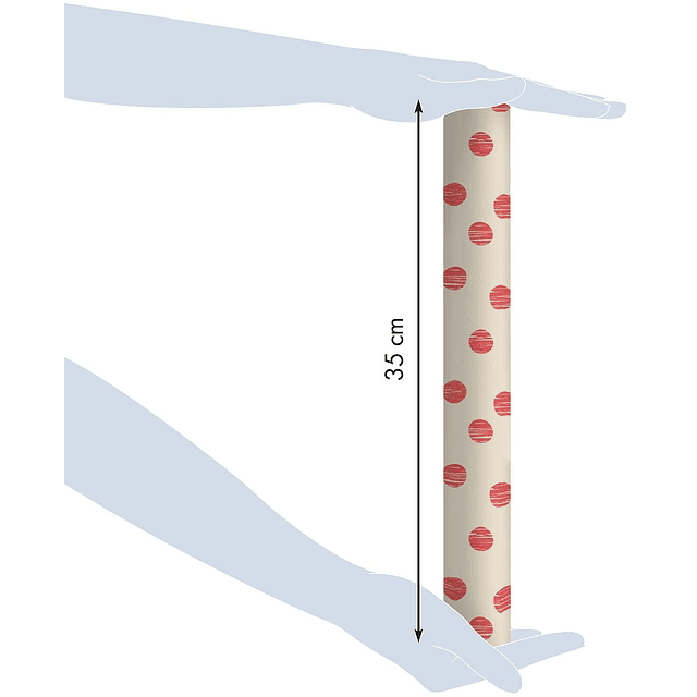 Rollo de papel de regalo - "Puntos" 5 m x 0,35 m