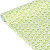 Rollo de papel de regalo - "Flores Verdes" 5 m x 0,35 m