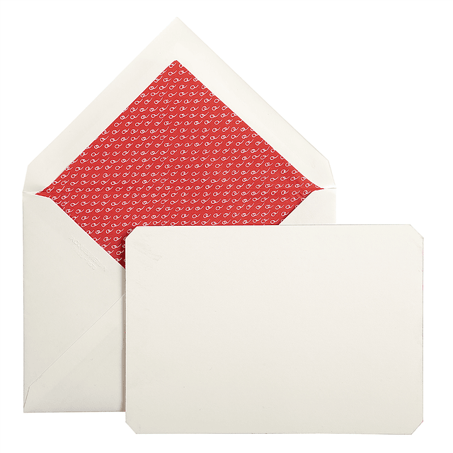 Juego de 15 tarjetas y sobres Correspondence - Red Lining