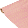 Rollo de papel de regalo Kraft - "Pink Flower" 5 m x 0,35 m