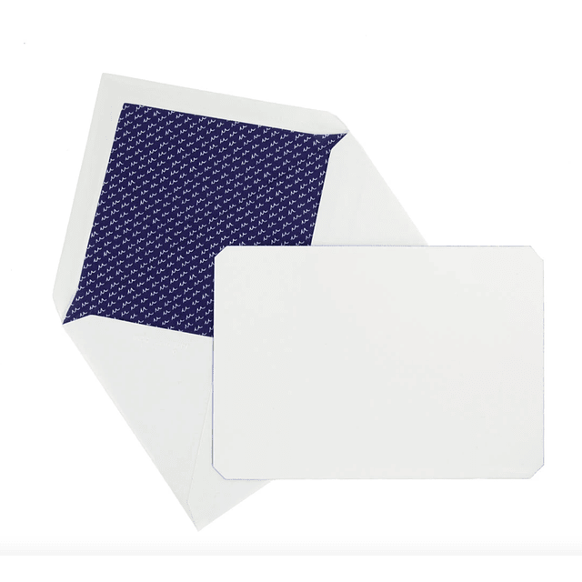Juego de 15 tarjetas y sobres "Correspondence" - Azul