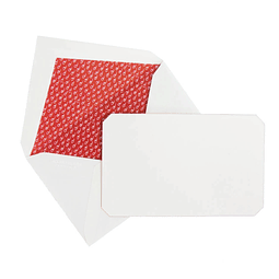 Juego de 15 tarjetas y sobres "Correspondence" - Red