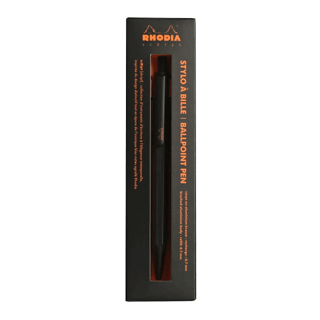 Ballpoint 0.7 pen Rhodia Script - Black 