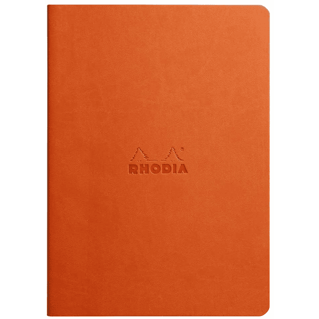 Cuaderno A5 con lomo cosido - Mandarina