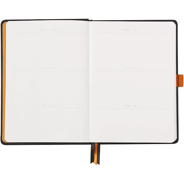 Rhodiarama GoalBook hojas color blancas 14,8 x 21 cm (6