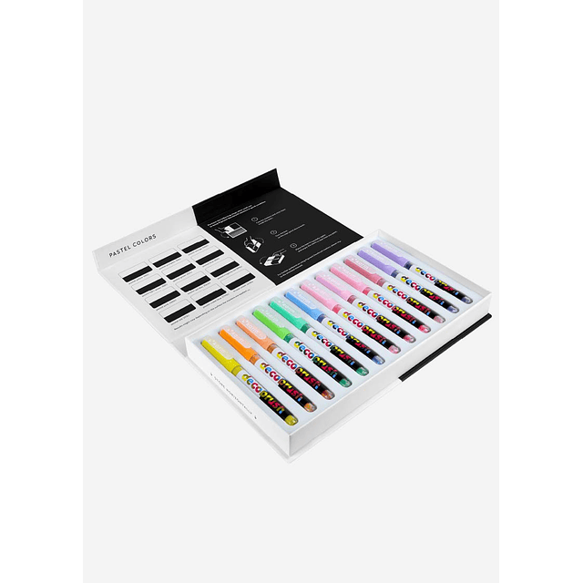 Pigment Decobrush | Pastel Colors Collection 12 colors 