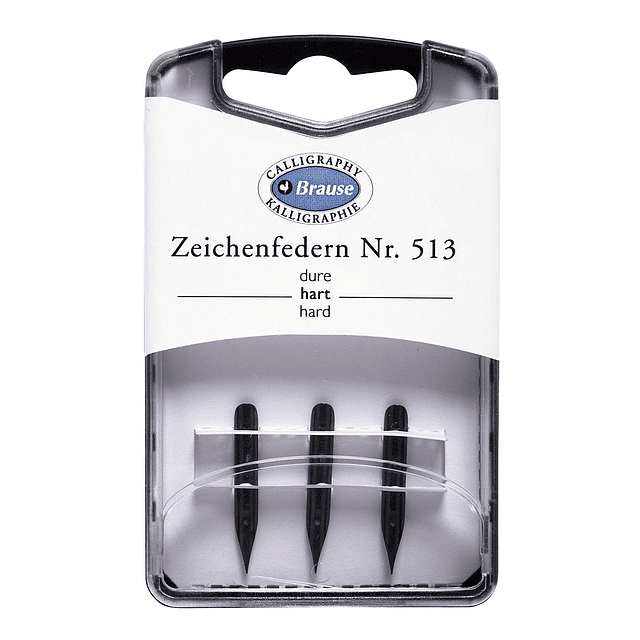 caja con 3 plumillas Zeichenfedern Nr. 513