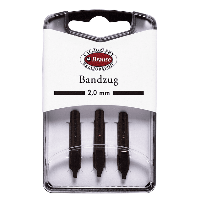 caja con 3 plumillas bandzug 2,0 mm