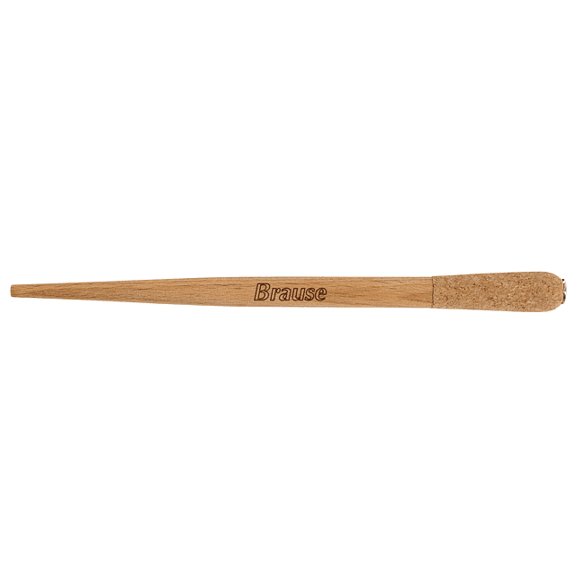 Portaplumas de madera con empuñadura de corcho 