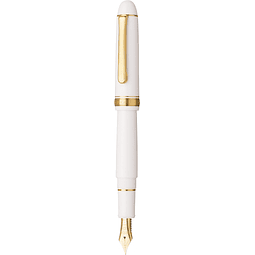 Platinum #3776 Century Fountain Pen - "Chenonceau White/Gold"