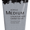 Medium Acrílico - Pasta "Struktur-Granit" - Plateada