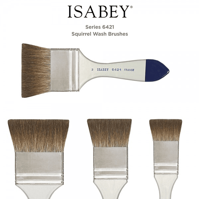 Isabey 6421 pelo de ardilla plana 2