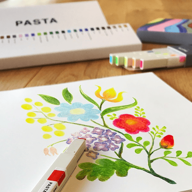 Marcador gráfico "PASTA" - Set 30 colores
