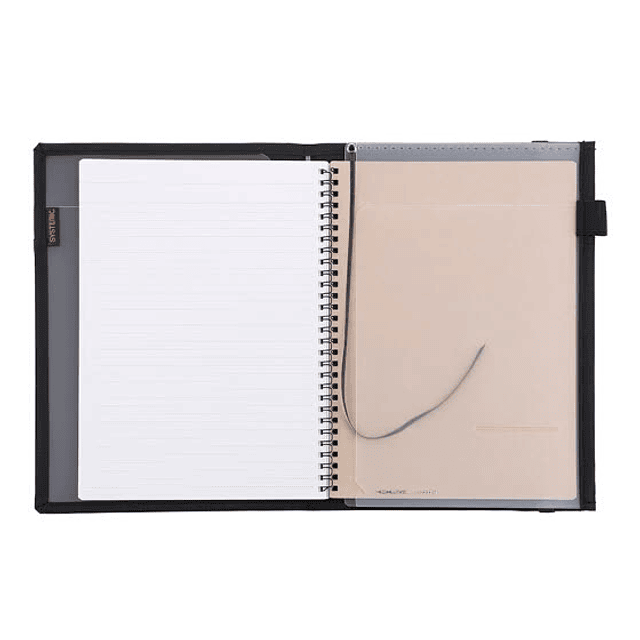 SYSTEMIC 25,2 x 17,9 cm - Porta documento de viaje - Negro