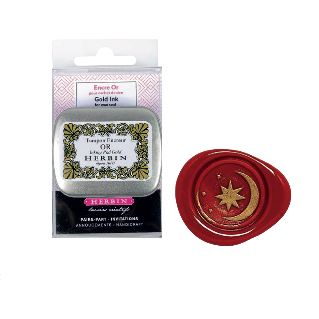Herbin Ink Pad for Seals - Gold