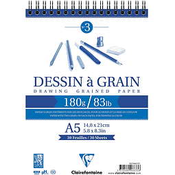 Bloc dibujo doble cara "Dessin a Grain" N°3