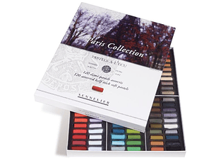 CAJA DE CARTÓN 120 MEDIOS PASTELES EXTRA BLANDOS SENNELIER L'ÉCU - PARIS COLLECTION